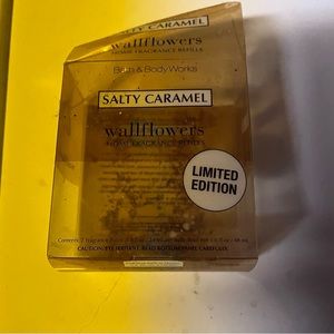 Bath & body works 2 pack wallflowers, discontinued salted caramel. NEW